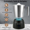 Secura electric milk frother, household stainless steel 3-speed milk frother, hot and cold coffee latte