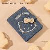 Toutouhellokitty Hello Kitty Hello kt denim wallet card bag to send girlfriend girl New Year's birthday Horse Year gift