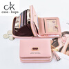 Casa-kupsCK wallet women's short 2025 new small fresh student Korean version simple solid color coin bag 20% off wallet wallet pink
