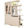 Xi Changfu living room partition cabinet entry entrance cabinet wine cabinet foyer screen double-sided decoration light luxury high-end style multi-functional shoe cabinet H8620 1.5 meters long ivory white door-to-door installation