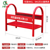 Qilu Anran thickened red fire extinguisher fixed bracket shelf fire equipment shelf bracket fixed rack fire extinguisher base storage rack 4/5/8kg fire extinguisher bracket shelf 4/5kg universal fire extinguisher bracket - can hold two 0.5mm thick