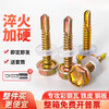 Li Shen external hexagonal drill tail self-tapping screw flange self-drilling galvanized steel tile nail set dovetail drill tail screw, 30 mm long (1 box of 500 pieces)