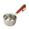 Stainless steel oil pouring pot milk pot thickened household commercial hot oil small pot baking Japanese oil pouring pot mini pot oil pouring pot 300 ml length 19cm