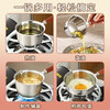 Stainless steel oil pouring pot milk pot thickened household commercial hot oil small pot baking Japanese oil pouring pot mini pot oil pouring pot 300 ml length 19cm