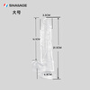 SNAILAGE dildo female special masturbation device female penis transparent crystal rod toy vagina pleasure device sex toy large size transparent (thickness 3.5cm, total length 21.5cm)