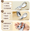 OSPIRO German quality 316 stainless steel training spoon and fork baby and children's food supplement spoon curved handle spoon fork Hehe Bear children's training fork food grade 31