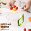 Home easy multi-functional drain basket kitchen household fresh-keeping bowl vegetable and fruit basket folding handle filter water washing basket strawberry powder