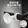 He Jiagong door suction anti-collision and punch-free door stopper new silicone suction door bumper bathroom door stop door rear door handle anti-collision pad 6 sides - transparent pack 12 pcs
