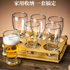 OUFANMEI high-end home craft beer mug set Internet celebrity large-capacity drinking special cup light luxury high-end commercial customized barley cup 6 pieces-350ml