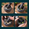Baijie marble mortar garlic mortar masher garlic masher garlic press garlic jar grinding stone for home use
