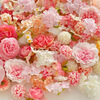 Zuozhixun artificial flowers, artificial flowers, artificial flowers, artificial small flowers, mix and match diy handmade material package, garland, hairpins, skirt support, pink random flower heads, 20 flowers, 3cm-10cm
