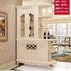 Xi Changfu living room partition cabinet entry entrance cabinet wine cabinet foyer screen double-sided decoration light luxury high-end style multi-functional shoe cabinet H8620 1.5 meters long ivory white door-to-door installation