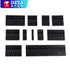 Dupont shell Dupont rubber shell female 2.54mm pitch Dupont line plug single/double row 1P/2P/3P/4P~10P single row 4P (100 pieces)