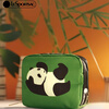 LeSportsac Panda Panda Small Bag Cute Cosmetic Bag Storage Change Portable Clutch Bag Green Panda Panda