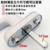 Honggong Plastic Door and Window Handle Transmission Handle Sliding Inward Door and Window Rotating Handle Window Handle Window Lock White 2 Pack