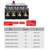 Delixi plastic case circuit breaker CDM3S air switch 2P125A160A200A250A household electric circuit breaker 250A 2P