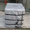 IBC ton barrel electric heating blanket cubic barrel electric heating jacket plastic square barrel heating jacket industrial high temperature heating insulation blanket black with lid