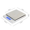High-precision electronic scale, accurate kitchen scale, small gram scale, household 0.01g baking scale, gram scale, food scale, gold jewelry scale, traditional Chinese medicine tea scale, pharmacy special scale, rechargeable model 500g/0.01g + free double tray + waterproof sticker