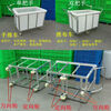 Wheeled water tank cart, turnover cart, cloth drop cart, dyeing factory cart, cooked plastic box, linen cart, water cart with bucket, 500L square (100*100*69) cart