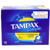 TAMPAX imported tampons, duct-type, non-sensory, built-in tampons, long duct, short duct tampons, normal flow rate, 16 pieces, 1 box, short style