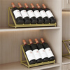 Yixin (yixin) red wine rack obliquely placed light luxury high-end red wine display rack bar wine cabinet ornaments iron wine rack triangle six bottles 495*195*215mm (excluding red wine)