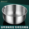 HUYO304 stainless steel sink drain basket household rice washing sieve drain basin set kitchen salad egg beater and basin set 21cm sink + water filter basin