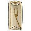 COACH Essential 12 Metal Brand Logo Leather Key Case Mini Women's Brass with Moonlight Brass with Moonlight Yellow