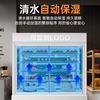 Chuanglai vertical cake refrigerated display cabinet, air-cooled frost-free refrigerator, baking coffee, milk tea, bakery, pastry, dessert, mousse, low-temperature milk beverage, front opening, heightening, fresh-keeping freezer, classic model, Secop unit, tempered glass 1500*700*1800mm