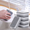Qianhui household sponge rag kitchen double-sided dishwashing sponge block 3 pieces