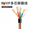 RVVP shielded wire 2 cores 3 cores 4 cores 5 cores 6 cores x0.5/0.75/1.0/1.5/2.5 square signal cable RVVP shielded wire 4 cores 100m x 0.75 square millimeters