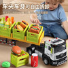 Mabao Duobao alloy truck toy oversized truck children's transport fruit trailer boy 1-3-6 years old 2 small car model