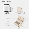 CinvaiKrose Light Luxury Compact Wallet Women's 2025 New Multi-Card Slot Integrated ID Clutch Wallet Birthday Christmas Gift CK Wallet-Cream White Gift for Girlfriend