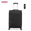 Meitu genuine Oxford cloth suitcase, scratch-resistant and wear-resistant, expandable trolley case, universal wheel zipper suitcase DA2, black DA2, guaranteed to be authentic, you will get three for a fake, 20 inches, with warranty card