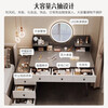 Zuodu Dressing Table Bedroom Home Dressing Table Simple 2025 New Drawer Cabinet Integrated Small Apartment Light Luxurious Dressing Table Classic Style Five Drawers Gray + LED Mirror Affordable Self-installation