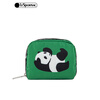 LeSportsac Panda Panda Small Bag Cute Cosmetic Bag Storage Change Portable Clutch Bag Green Panda Panda