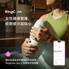 RingConn Gen2 smart ring sleep breathing monitoring heart rate variation blood oxygen female menstrual period prediction menstrual health guidance 12 days Future Silver No. 6 (16.50mm)