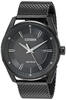 CITIZEN Men's Eco-Drive Watch Stainless Steel Mesh Strap Date Display 100 Meters Waterproof Modern Model Black//White