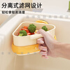 Xibotu suction cup press triangle sink drain basket kitchen sink separates leftover tea residue filter basket drain basket orange 1 piece (suction cup installation/pressing does not dirty hands)