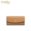 GOLDLION G+ Goldlion Wallet Women's Long Clutch 2025 New Women's Multifunctional Retro Niche Design Coin Purse Trendy Yellow