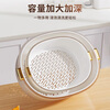 Added kitchen sink drain basket double-layer thickened fruit plate home living room coffee table sink drain basket