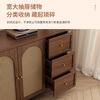 Zhijinxuan sideboard integrated wall-mounted solid wood sideboard tea cabinet rattan door living room multi-functional wine cabinet storage cabinet 80cm rattan model including installation environmentally friendly board
