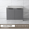 An Junsheng kitchen cabinet combination simple stove and basin integrated assembly household economical storage storage cabinet cupboard flat style pure stainless steel countertop 60 double doors