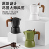 Pang Donglai's same model PRAYIN Baicuiqi Moka Pot double valve espresso coffee pot outdoor brewing coffee Moka pot concentrated white moonlight + filter paper + powder distributor + electric ceramic stove