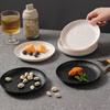 Kitchen Craftsman (TREEJACK) slate texture bone spitting dish household dining table garbage plate fruit snack plate high-end spitting bone disc dish