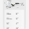 Hanma aerobic training rowing machine home version sports fitness equipment smart magnetic resistance foldable indoor rowing machine ivory white/8 levels of resistance/manual adjustment of resistance
