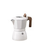 Pang Donglai's same model PRAYIN Baicuiqi Moka Pot double valve espresso coffee pot outdoor brewing coffee Moka pot concentrated white moonlight + filter paper + powder distributor + electric ceramic stove