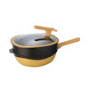 Maibale same factory titanium rock cast non-stick pan frying pan frying steamer multi-purpose household 32cm pot + lid + steamer + shovel 32cm
