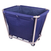 Linen Cart Hotel Guest Room Service Cart Stainless Steel Cart Laundry Room Dry Cleaning Shop Storage Recycling Car Thickened Disassembly Conical (Blue) Linen Cart