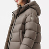 Tambor Puff Down Jacket Women's Short Hooded Autumn and Winter Warm Jacket 25 Years New 5550322D Matcha Mocha 160