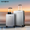 Samsonite suitcase 20 inches + 28 inches trolley box mother suitcase travel lock box NX0 silver